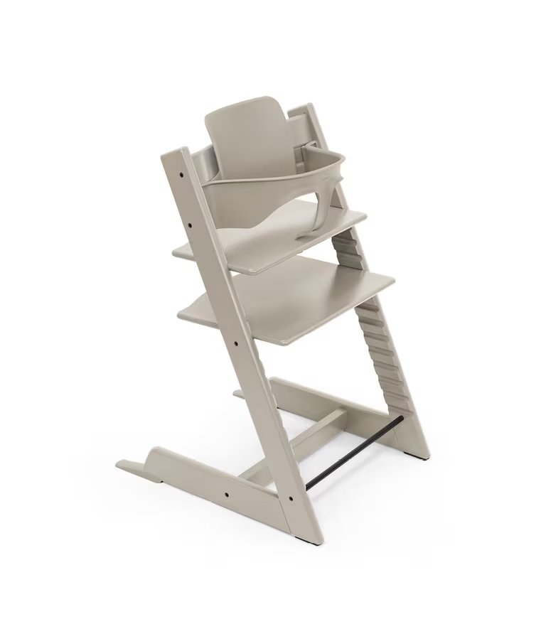 Stokke Tripp Trapp barošanas krēsls + Baby Set² komplekts – Cashmere Grey – foto 2