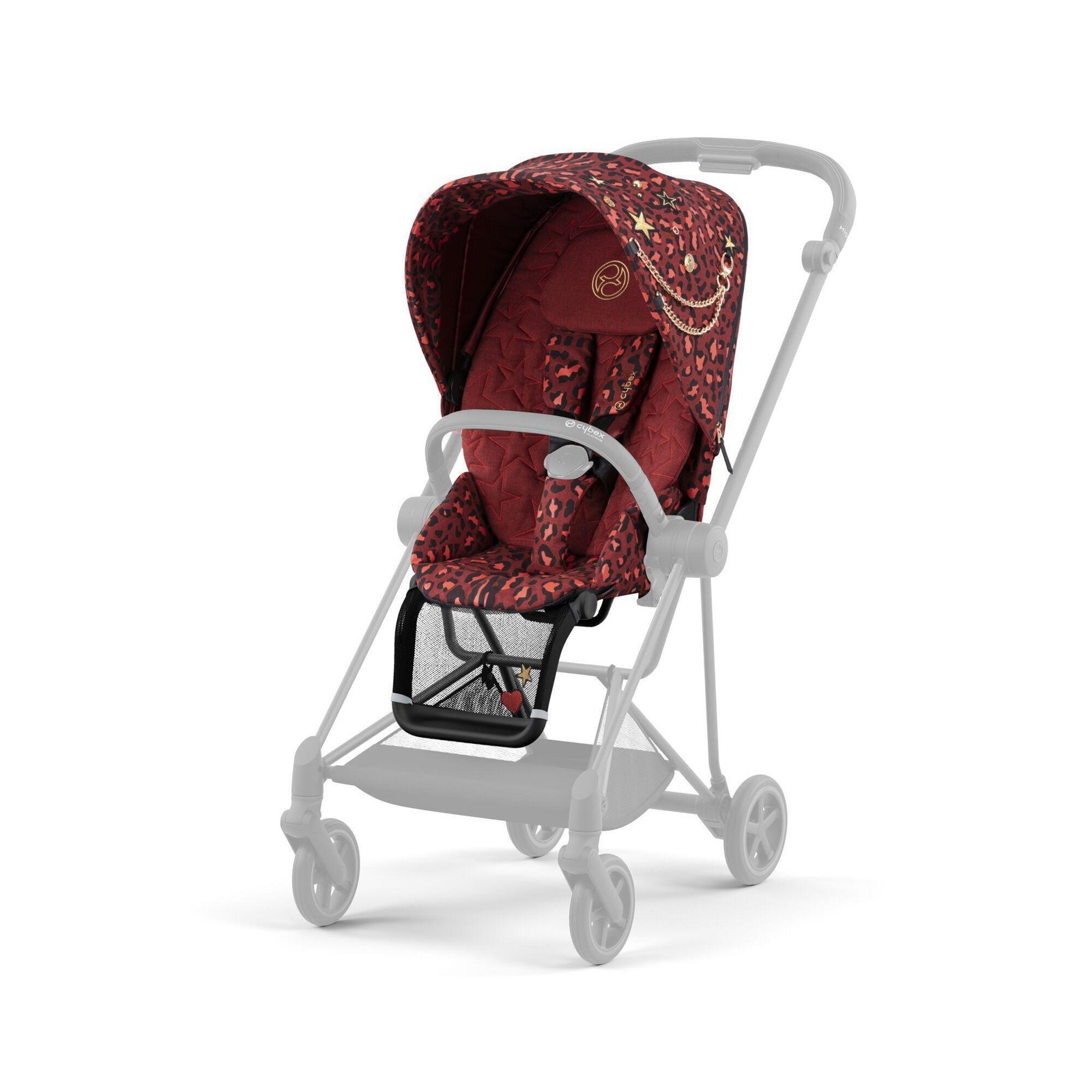 stroller-seats-cybex-dark-red-cybex-mios-v3-seat-pack-fashion-rockstar-128467-67896.jpg Cybex Mios V3 pastaigu daļas auduma pārvalks, Fashion Rockstar