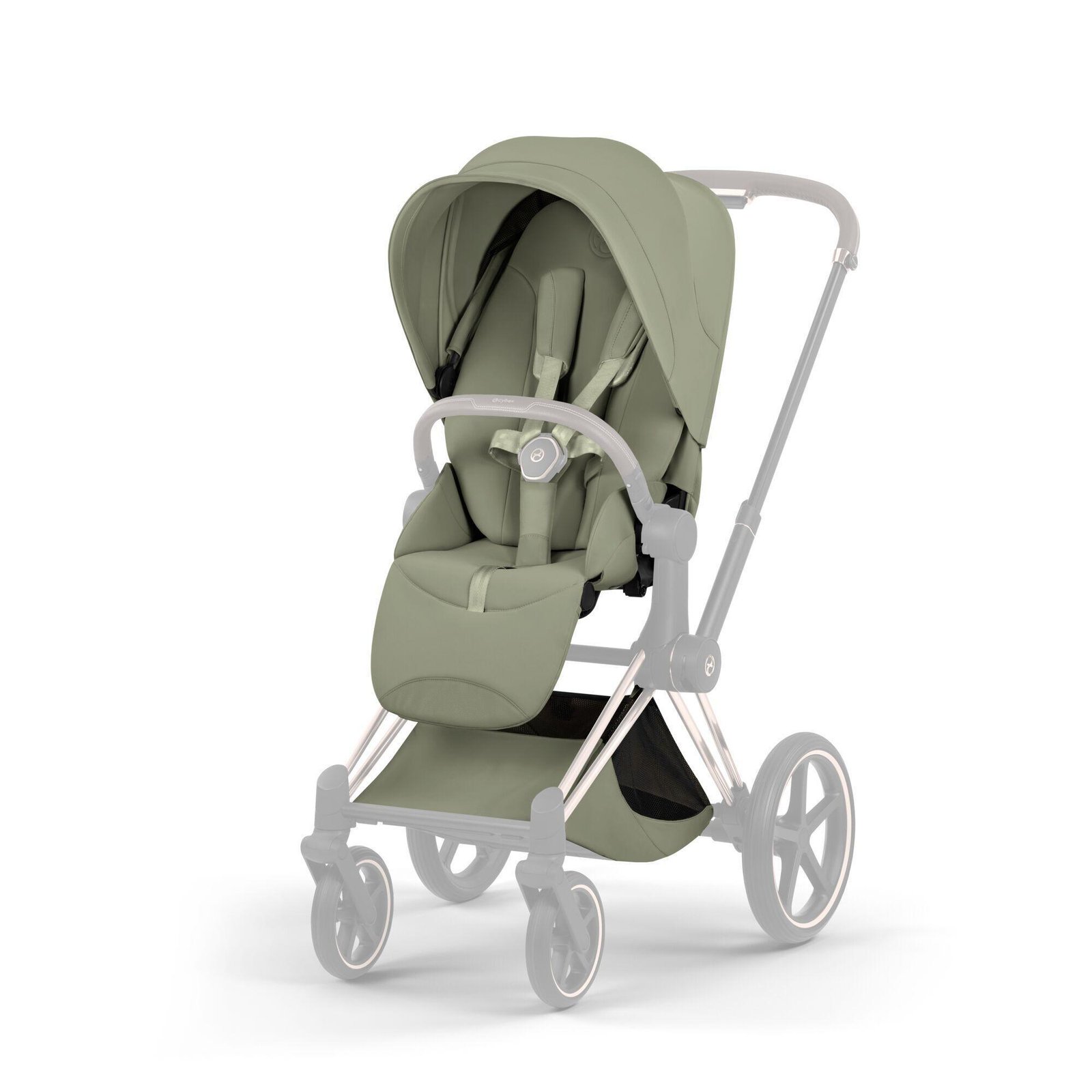 stroller-seats-cybex-sage-green-cybex-priam-epriam-seat-pack-sage-green-139808-115372.jpg Cybex Priam/ePriam Style pastaigu daļas pārvalks + ratu grozs Sage Green