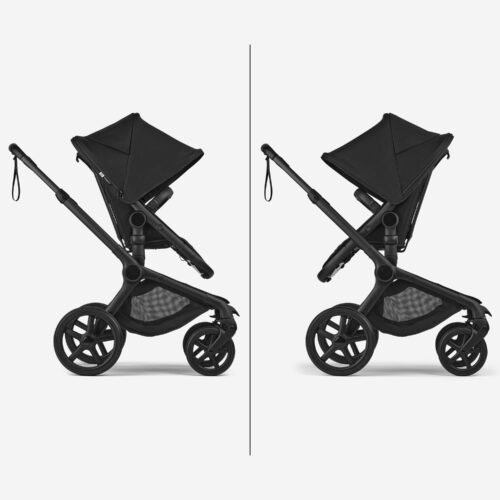 Bugaboo Fox 5 Renew universālie ratiņi 2in1 Black/Heritage Black – Misty White