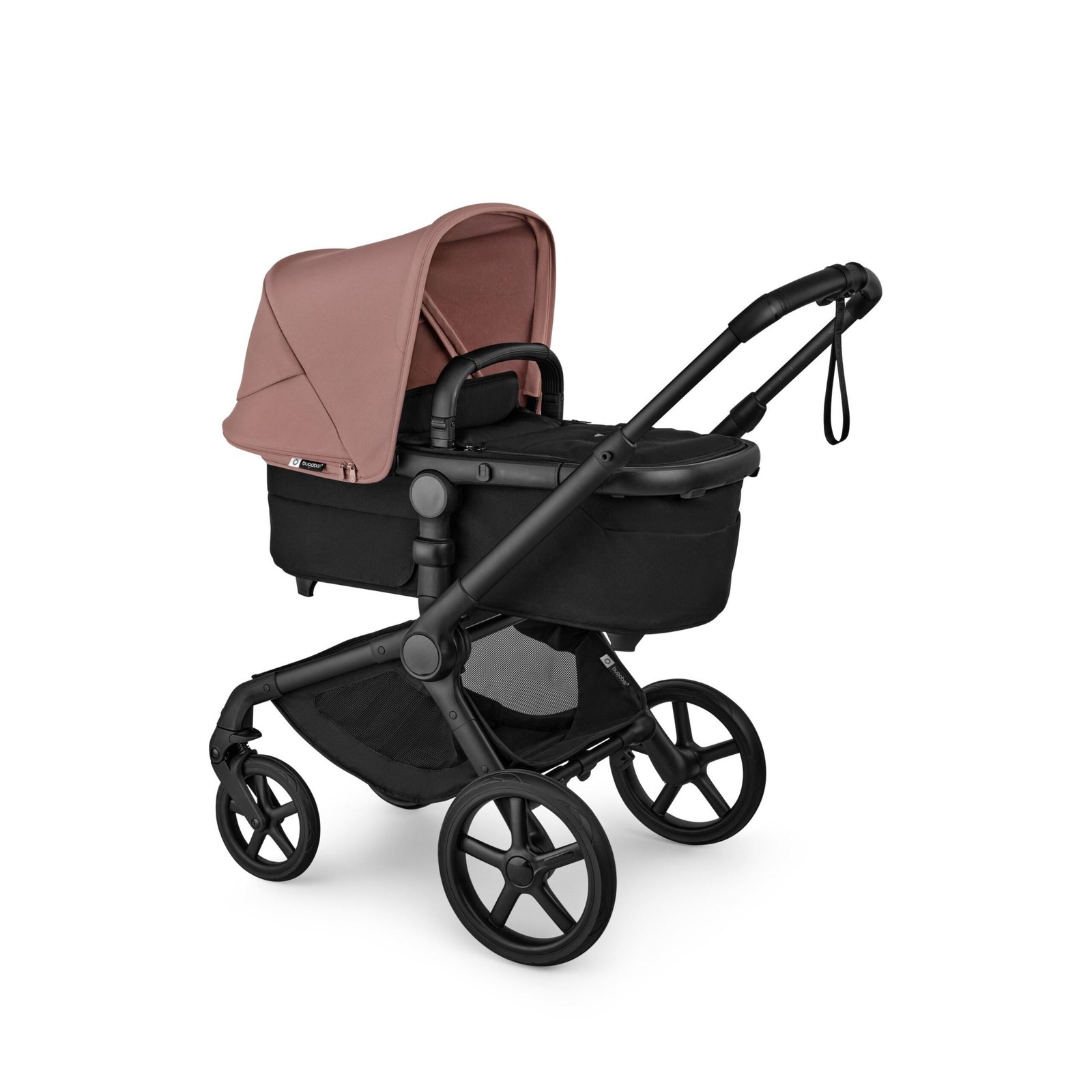 Bugaboo Fox 5 Renew universālie ratiņi 2in1 Black/Heritage Black – Dusty Pink – 2