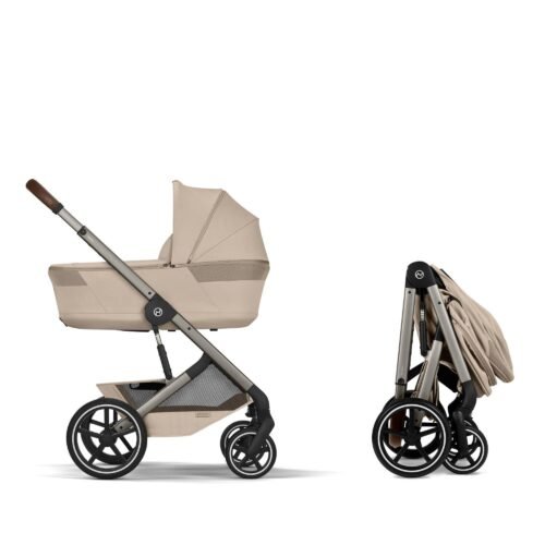 Cybex Balios S Lux 2in1 universālie rati Almond Beige – 4