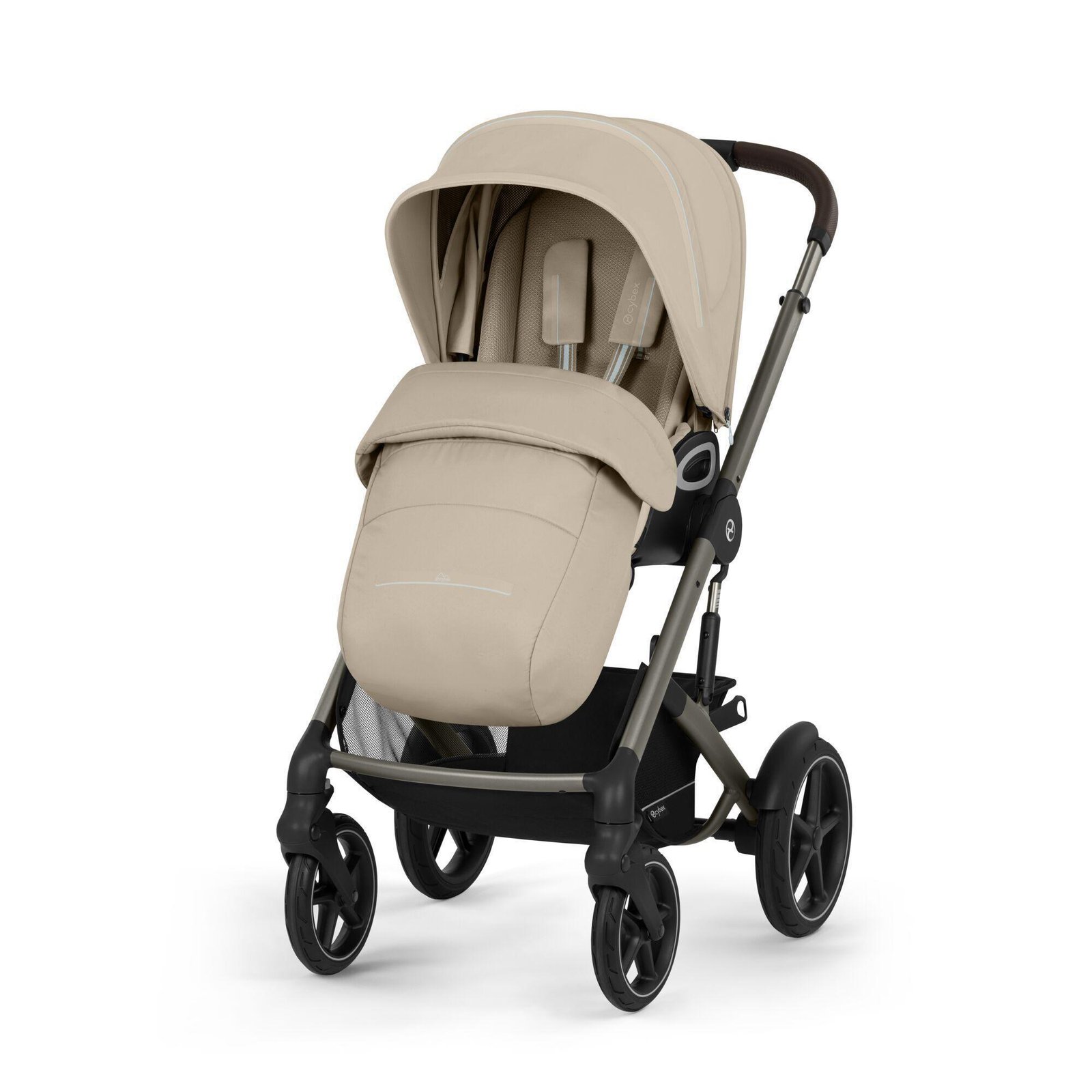 Cybex Talos S Lux V2 2in1 universālie rati Almond Beige – 2