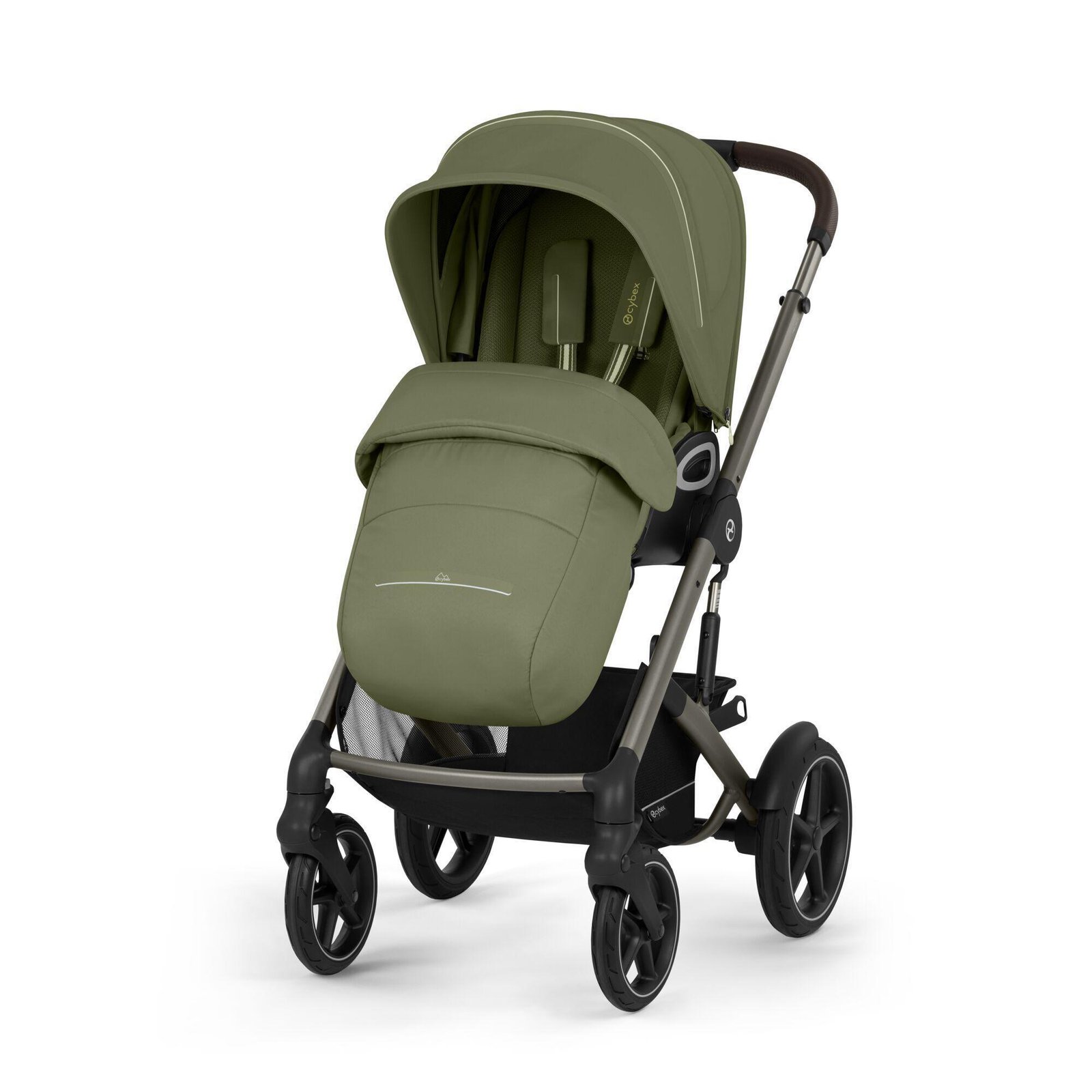 Cybex Talos S Lux V2 2in1 universālie rati Moss Green – 2