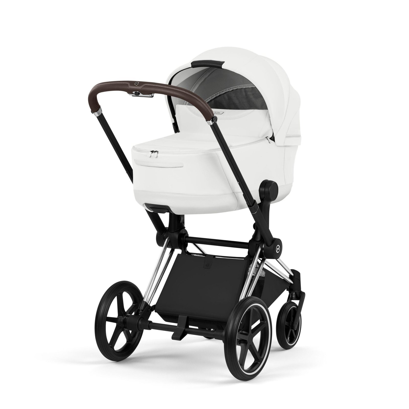 stroller-sets-cybex-off-white-cybex-priam-style-stroller-set-off-white-frame-chrome-brown-139449-116944.jpg Cybex Priam V5 Style 2in1 universālie rati Off White, Chrome Brown