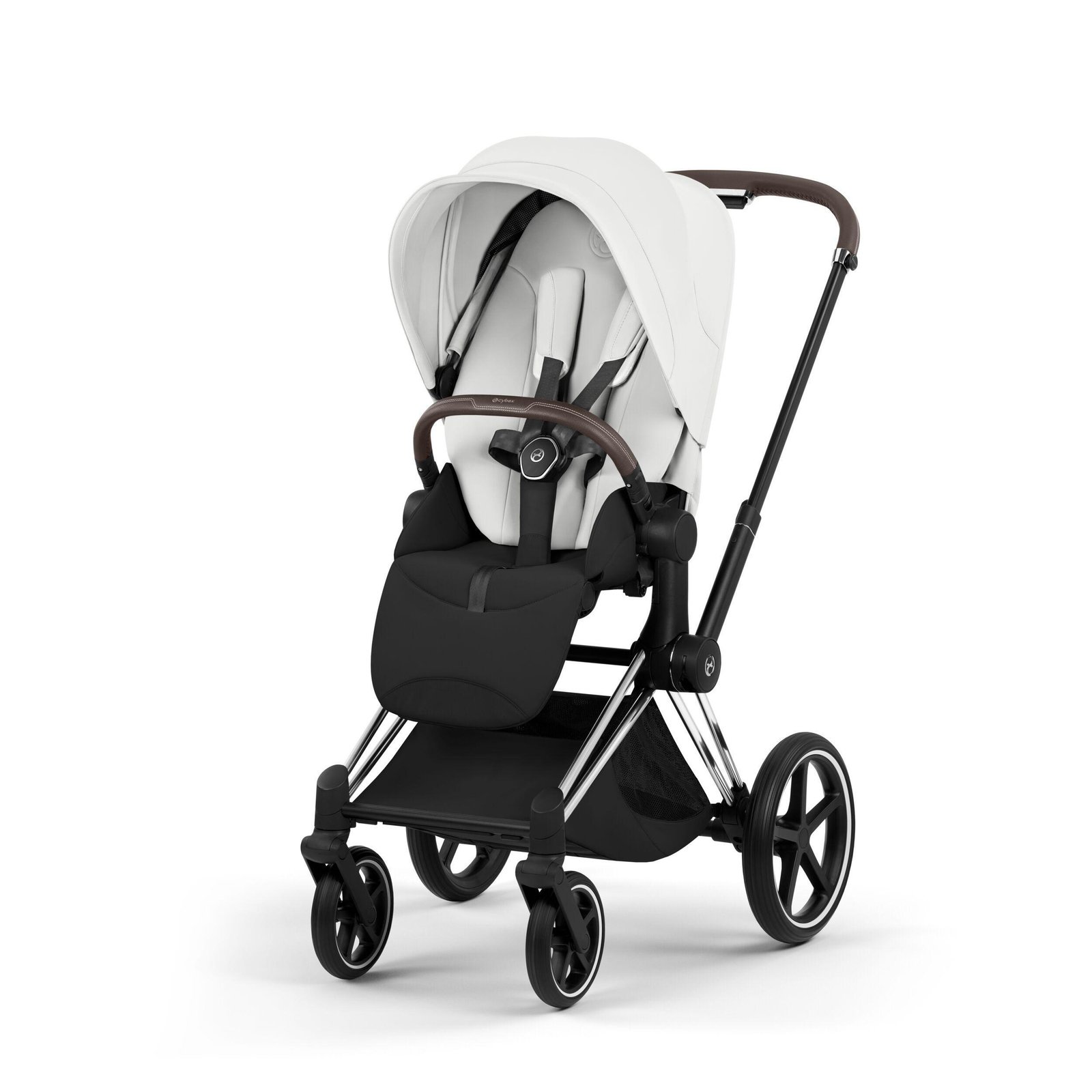 Cybex Priam V5 Style 2in1 universālie rati Off White, Chrome Brown – 2