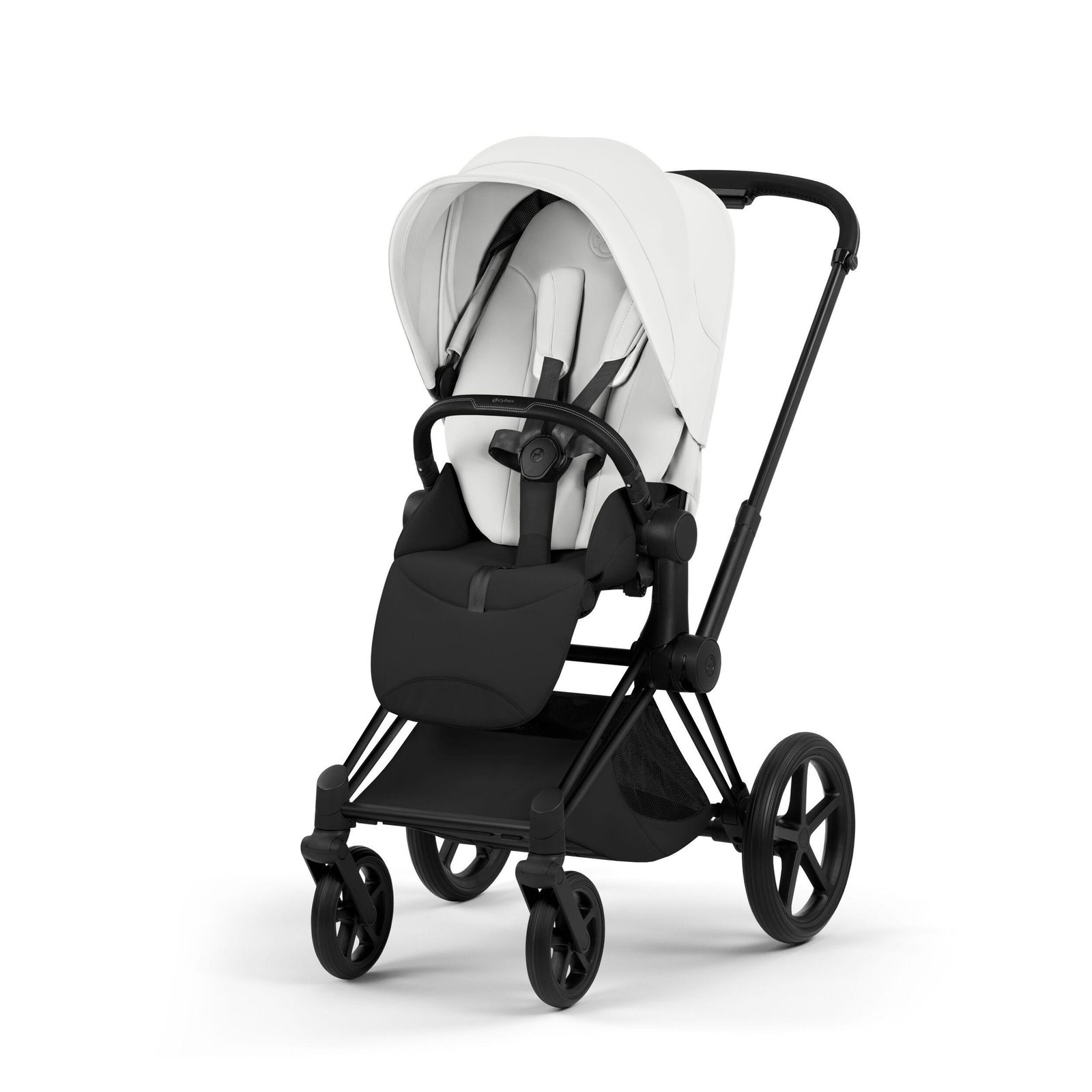 Cybex Priam V5 Style 2in1 universālie rati Off White, Matt Black – 2
