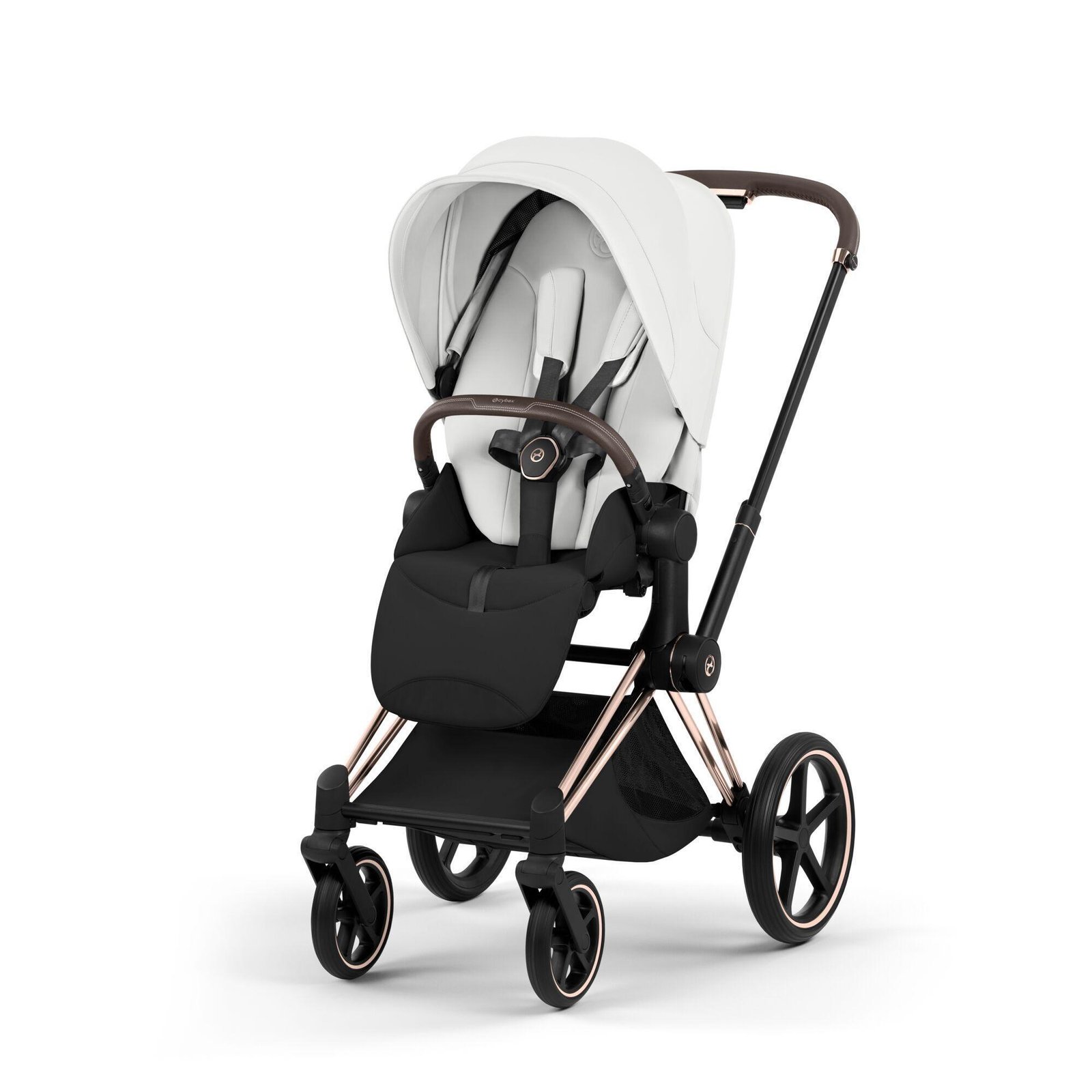 Cybex Priam V5 Style 2in1 universālie rati Off White, Rose Gold – 2