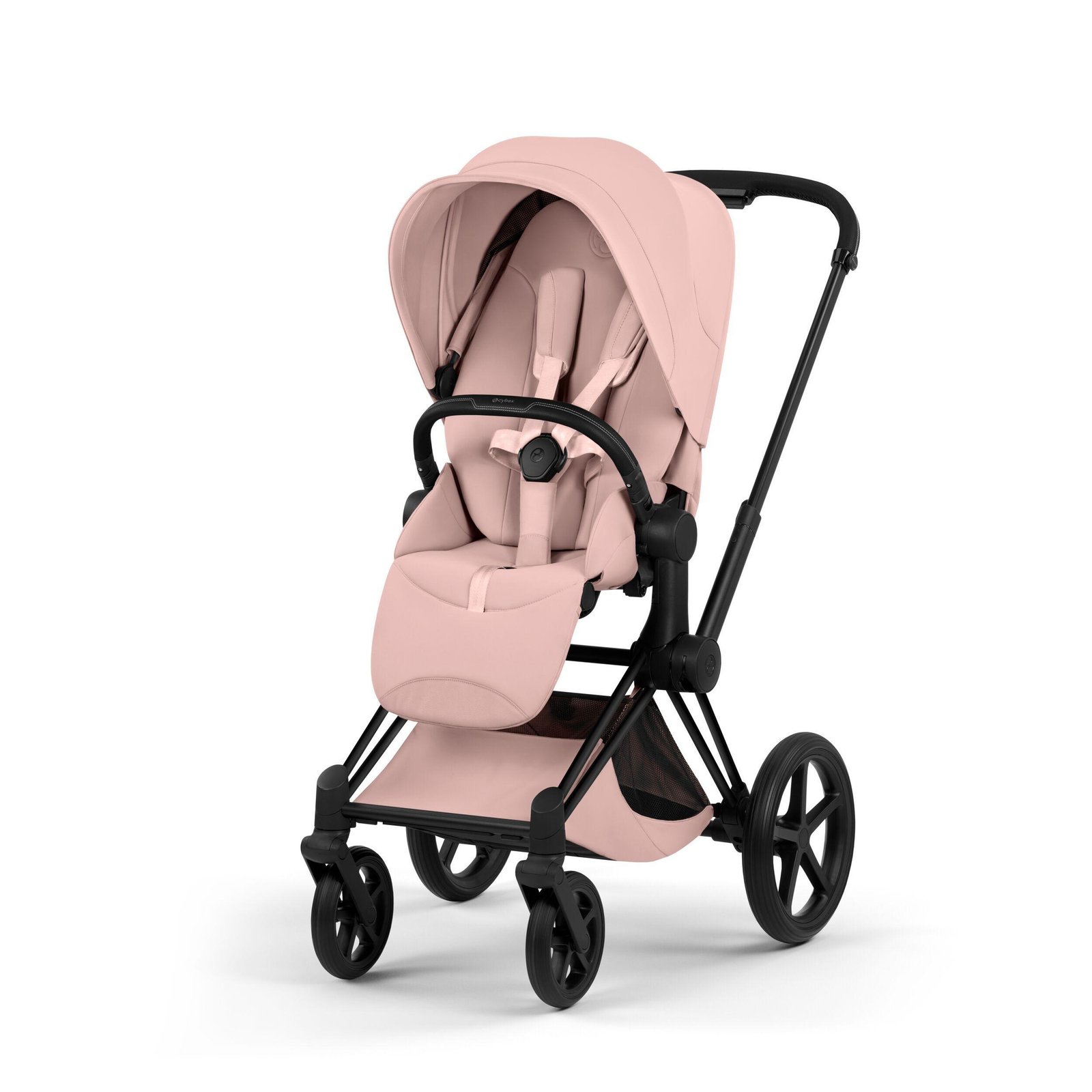 Cybex Priam V5 Style 2in1 universālie rati Peach Pink, Matt Black – 2