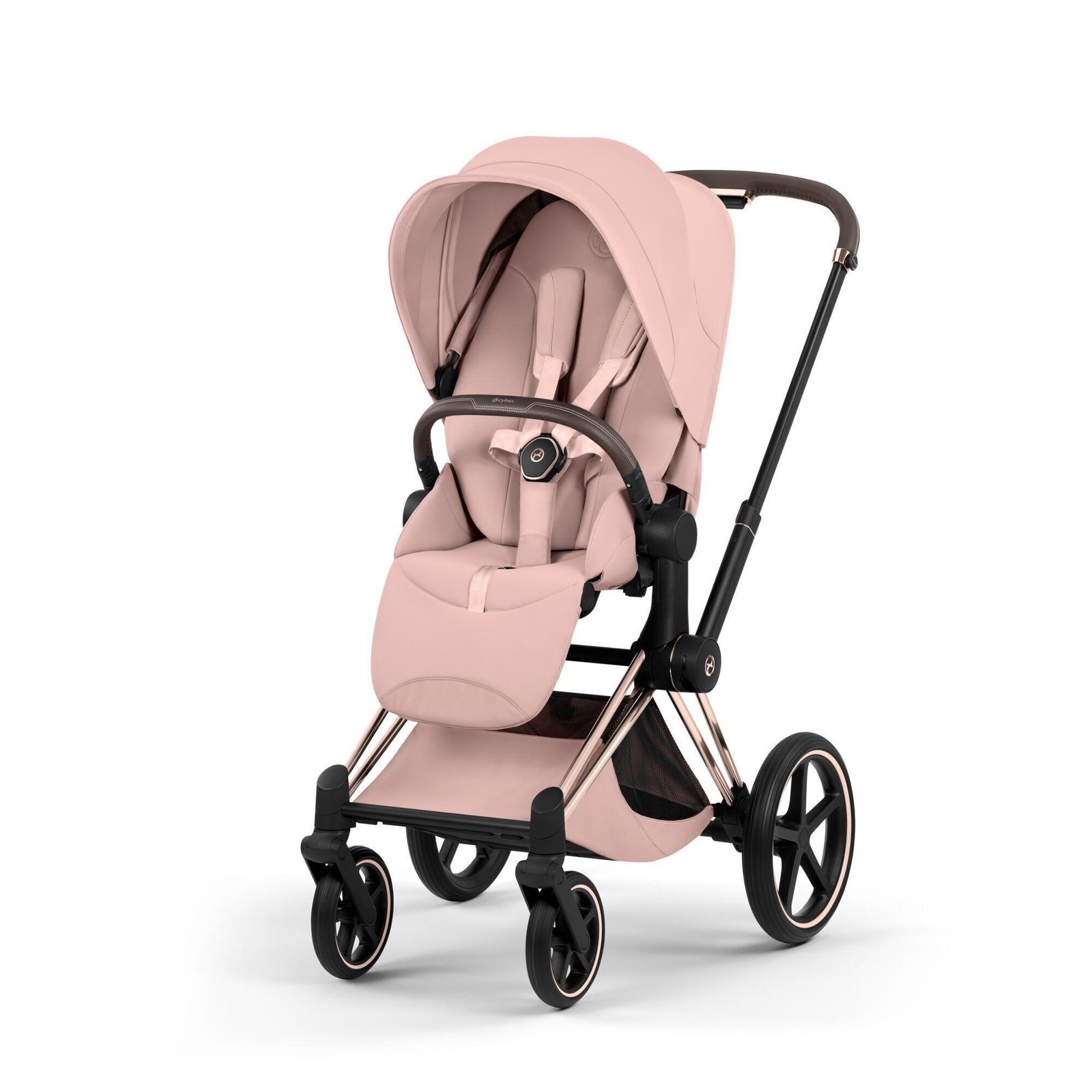 Cybex Priam V5 Style 2in1 universālie rati Peach Pink, Rose Gold – 2