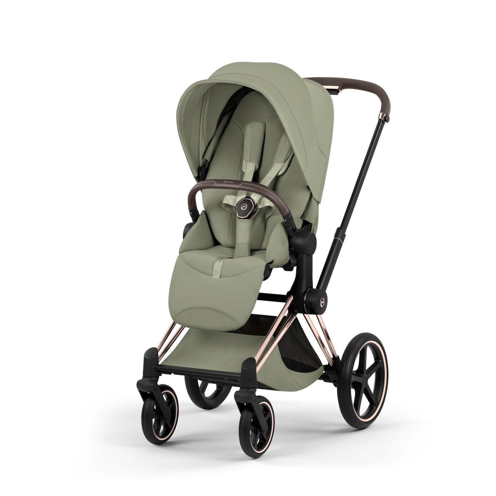 Cybex Priam V5 Style 2in1 universālie rati Sage Green, Rose Gold – 2