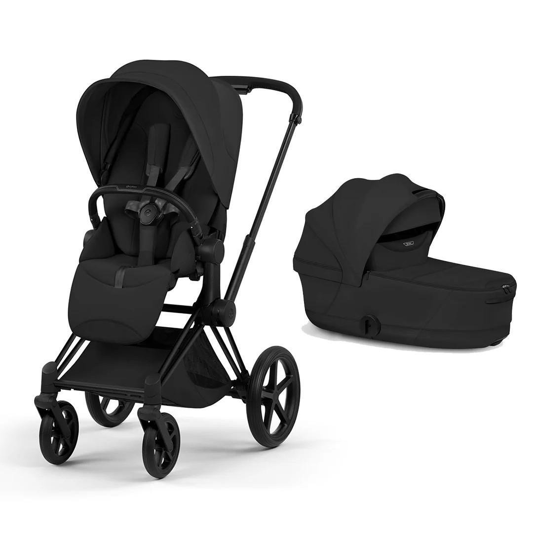 stroller-sets-cybex-sepia-black-cybex-priam-v5-stroller-set-sepia-black-frame-matt-black-139404-113143.jpg Cybex Priam V5 Style 2in1 universālie rati Sepia Black, Matt Black