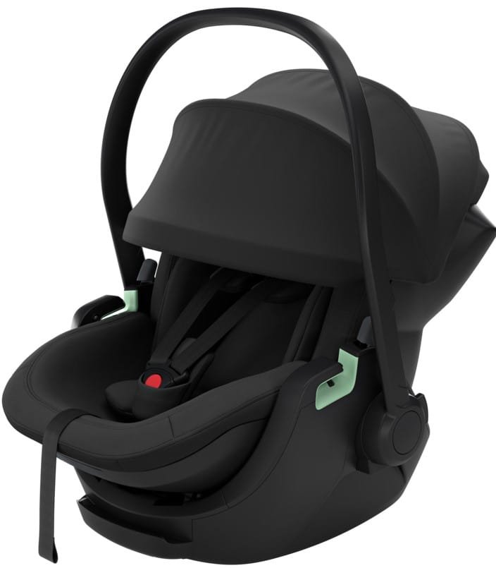 thule-maple-black-1.jpg Thule melns autokrēsliņš ar saulessargu un polsterētu ieliktni