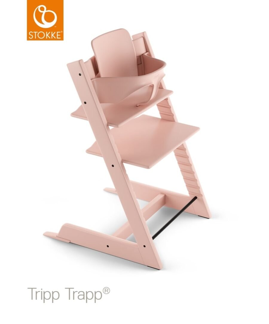 Stokke Tripp Trapp barošanas krēsls – Serene Pink – foto 4