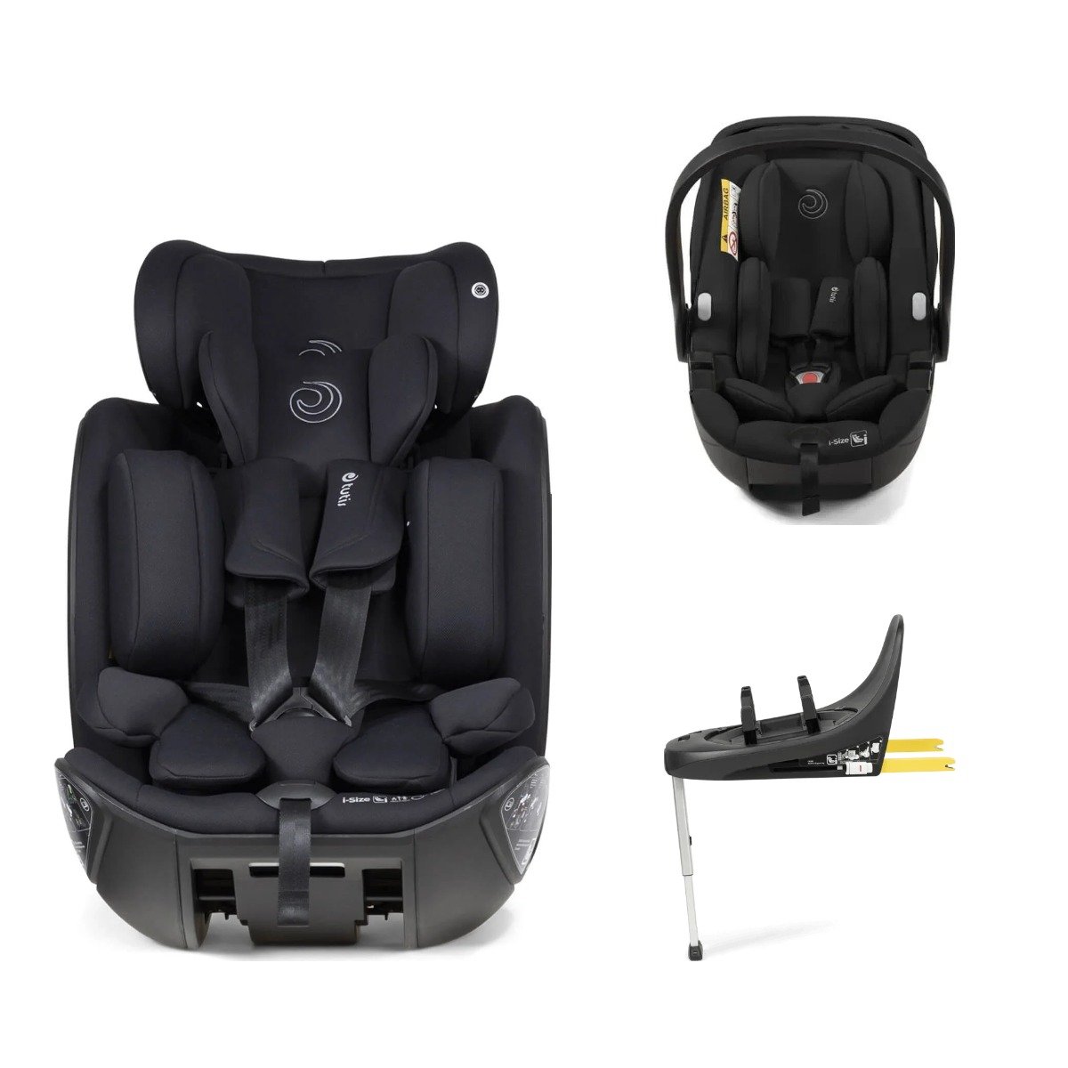 Tutis Beno 3in1 autokrēsliņu komplekts Black – Beno i-Size, Beno 360 un ISOFIX bāze Tutis Beno 3in1 autokrēsliņu komplekts Black – Beno i-Size, Beno 360 un ISOFIX bāze