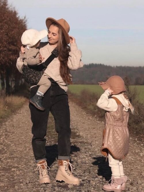 Wildride Toddler Swing Carrier ķengursoma Grey Leopard