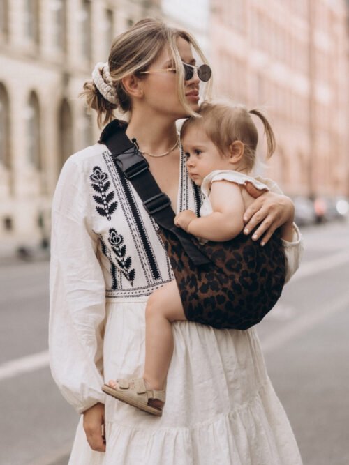 Wildride Toddler Swing Carrier ķengursoma Brown Leopard