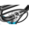 WOOM GO 4 bērnu velosipēds, metallic blue, ar melnu stūri un zilu rāmi